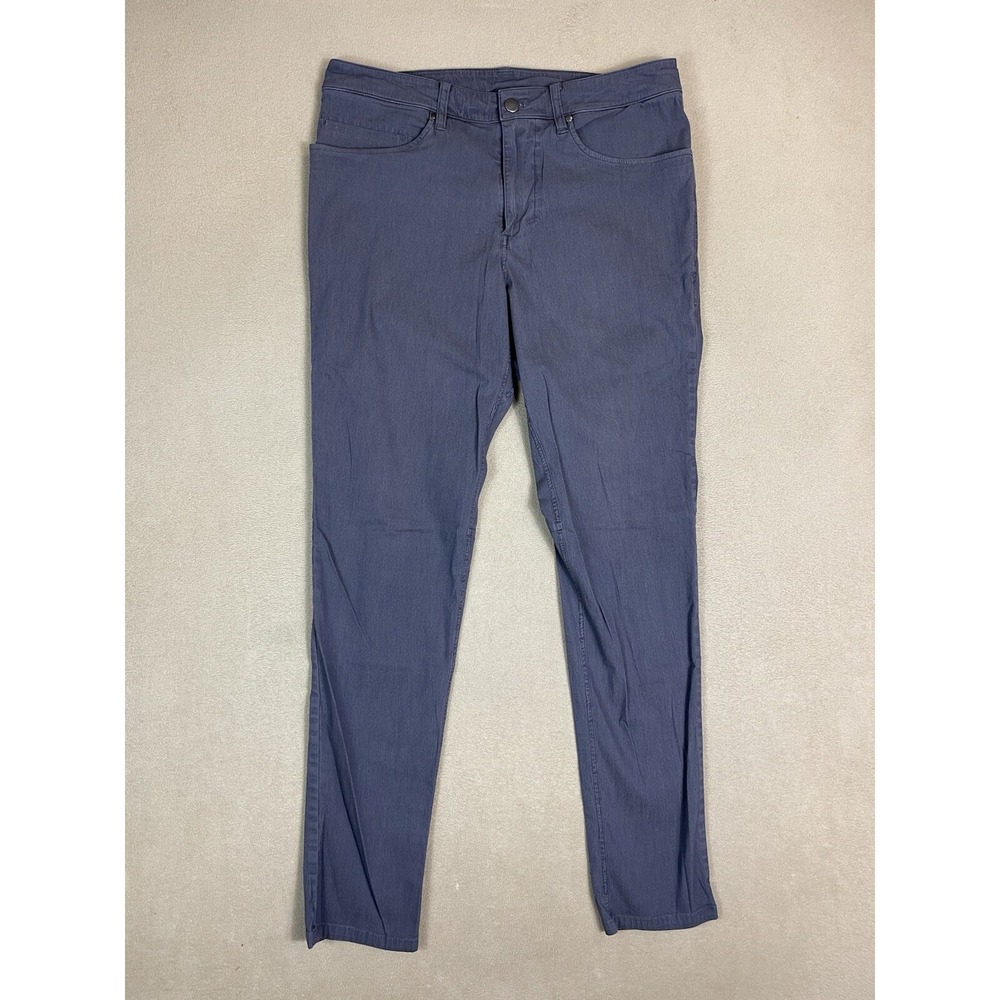 Lululemon Pants Mens 31 Gray‎ ABC Classic Fit Warpstreme 5 Pockets Mid Rise